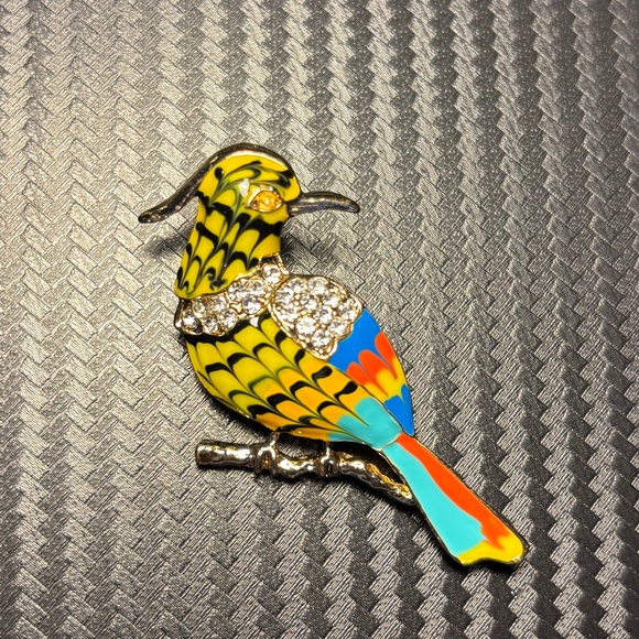 Colorful Bird Brooch - Picture 1 of 5